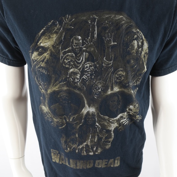 The‎ Walking Dead Zombies Skull T Shirt Mens Medium Black - Picture 3 of 10
